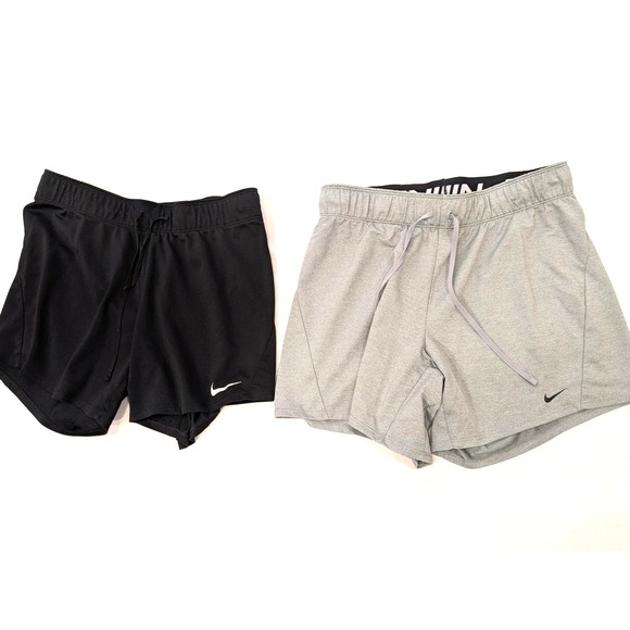 Nike Dri-FIT Running Shorts Womens/Mens Small Lined Drawstring Athletic Swoosh - Picture 1 of 16